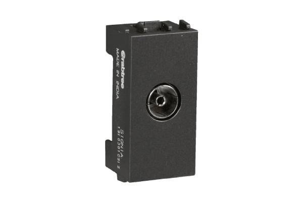 Havells Signia TV Socket | Modular TV Signal Socket with Dust-Free Glossy Finish