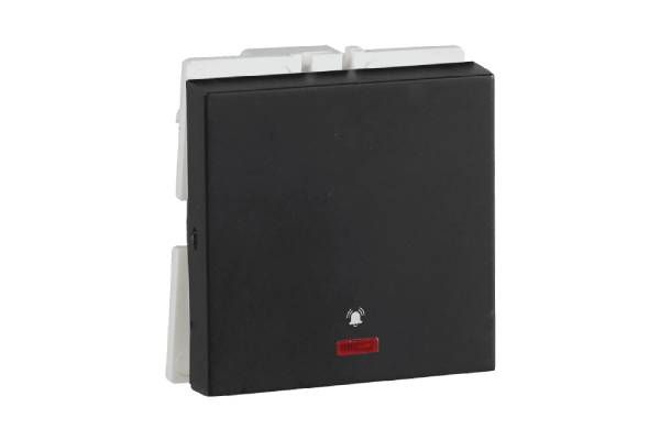 Havells Signia 10A Mega Bell Push Indicator Switch ACWMBIG101 | 240V Modular Switch with Soft Switching