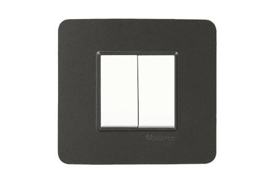 Havells Signia 2M Front Plate | Embossed Modular Cover Frame with Soft Corner Design