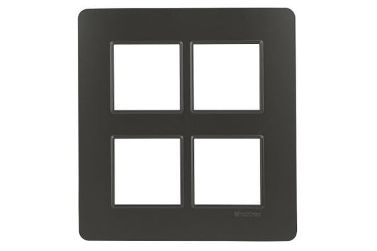 Havells Signia 8M Vertical Front Plate | Embossed Modular Cover Frame for Switchboards