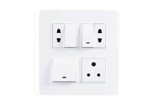 Havells Signia 8M Vertical Front Plate ACWPLCWV08 | Embossed Design Plate with Soft Corners