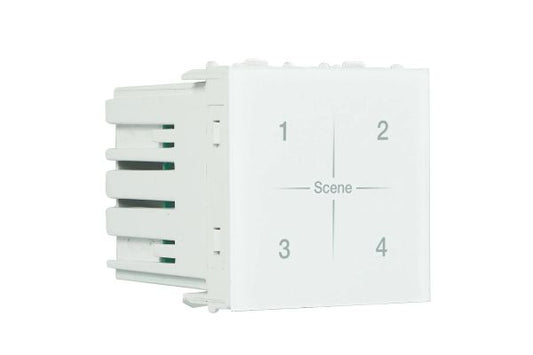 Havells Crabtree Signia Smart 4 Scene Controller White 2M | Wi-Fi Touch Scene Control