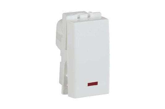 Havells Signia 16AX 1 Way Switch with Indicator ACWSXIW161 | Soft Switching Mechanism for Load Control