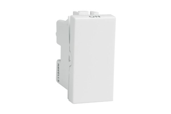 Havells Coral 10AX 1 Way Switch NDN AHCSXXW101 | 240V Modular Switch with Brass Terminals