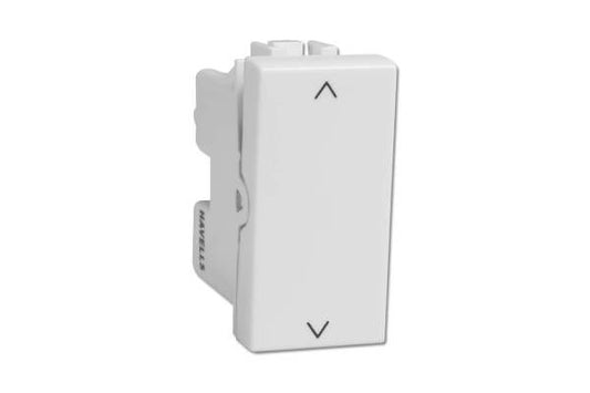 Havells Coral 10AX 2 Way Switch AHCSXXW102 | 240V Modular Switch with Positive Contact