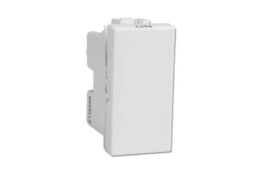 Havells Coral 16AX 1 Way Switch AHCSXXW161 | 240V Modular Switch with Positive Contact
