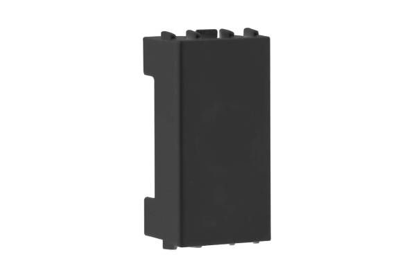 Havells Fabio Blank Frame Matt Black | Modular Blanking Plate with 240V Indicator Support