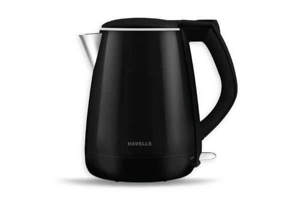 Havells Aqua Plus Electric Kettle GHBKTATK125-c 1250W 1.2L | Double Wall Cool Touch Body