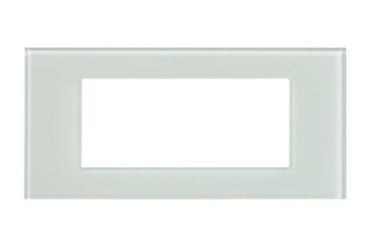 Havells Apogee Glass Marine Green Outer Plate 6M ATAPGCNH06 | Glossy Modular Plate with Minimalist Finish