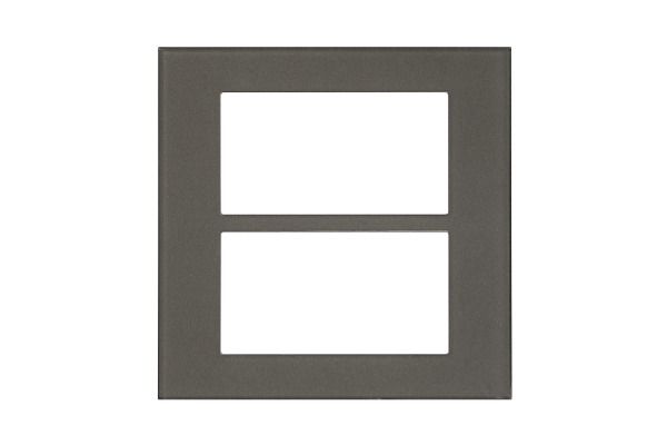 Havells Apogee Glass Silver Grey Outer Plate 8MS ATAPGOSS08 | Glossy Modular Plate with Minimalist Finish