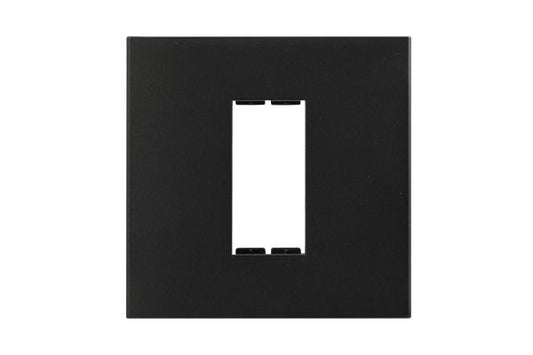 Havells Apogee PC Black Outer Plate 1M ATAPLOBH01 | Engineering Grade Modular Plate with Sleek Finish