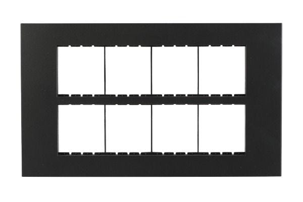 Havells Apogee PC Black Outer Plate 16M ATAPLOBH16 | Engineering Grade Modular Plate with Sleek Finish