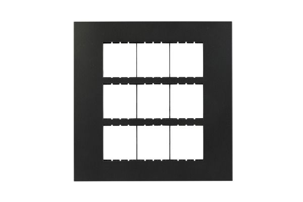 Havells Apogee PC Black Outer Plate 18M ATAPLOBH18 | Engineering Grade Modular Plate with Sleek Finish