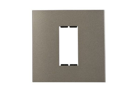 Havells Apogee PC Grey Outer Plate 1M ATAPLOGH01 | Engineering Grade Modular Plate with Sleek Finish
