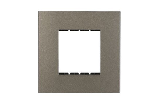 Havells Apogee PC Grey Outer Plate 2M ATAPLOGH02 | Engineering Grade Modular Plate with Sleek Finish