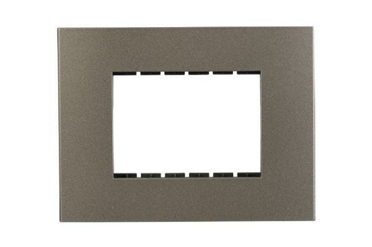 Havells Apogee PC Grey Outer Plate 3M ATAPLOGH03 | Engineering Grade Modular Plate with Sleek Finish