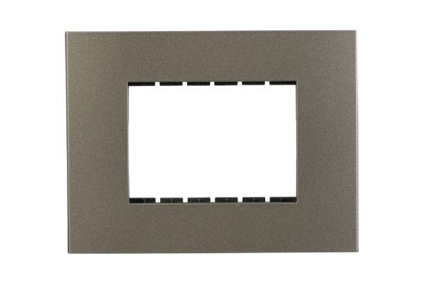Havells Apogee PC Grey Outer Plate 3M ATAPLOGH03 | Engineering Grade Modular Plate with Sleek Finish
