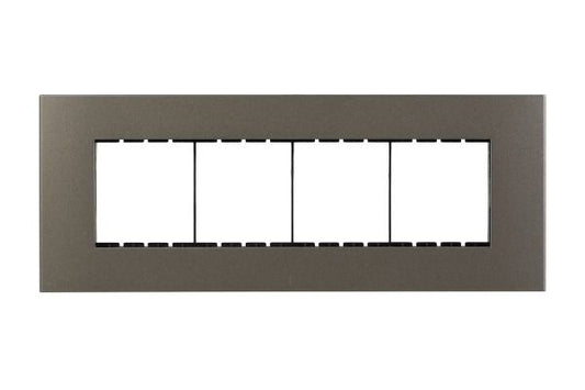 Havells Apogee PC Grey Outer Plate 8MH ATAPLOGH08 | Engineering Grade Modular Plate with Sleek Finish
