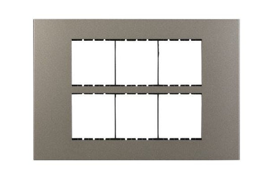 Havells Apogee PC Grey Outer Plate 12M ATAPLOGH12 | Engineering Grade Modular Plate with Sleek Finish