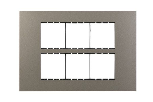 Havells Apogee PC Grey Outer Plate 12M ATAPLOGH12 | Engineering Grade Modular Plate with Sleek Finish