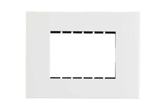 Havells Apogee PC White Outer Plate 3M ATAPLOWH03 | Engineering Grade Modular Plate with Sleek Finish