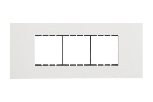 Havells Apogee PC White Outer Plate 6M ATAPLOWH06 | Engineering Grade Modular Plate with Sleek Finish