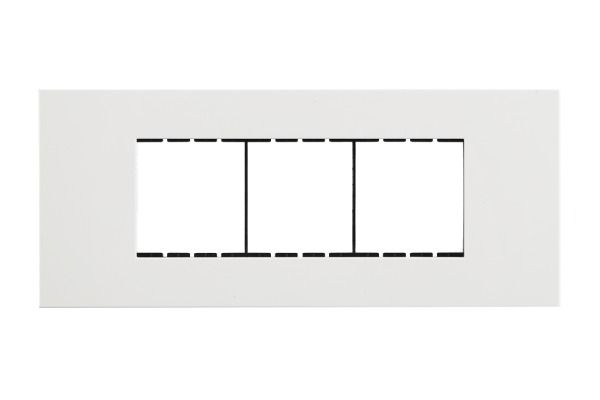 Havells Apogee PC White Outer Plate 6M ATAPLOWH06 | Engineering Grade Modular Plate with Sleek Finish