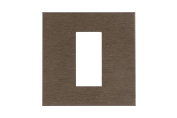 Havells Apogee 1M Metal Brushed Brown Outer Plate ATAPSCAH01 | Real Metal Contemporary Design