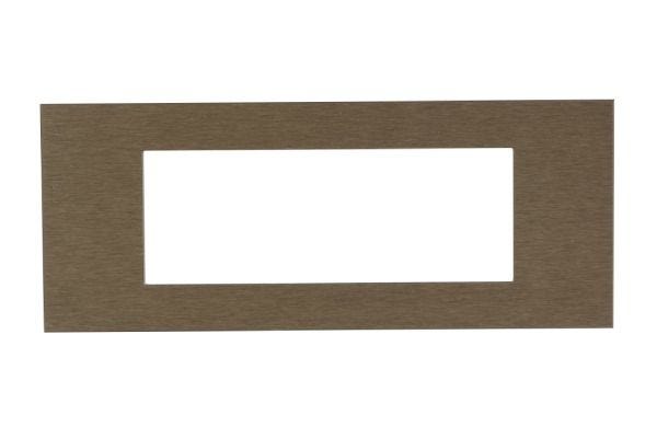 Havells Apogee 6M Metal Brushed Brown Outer Plate ATAPSCAH06 | Real Metal Contemporary Design
