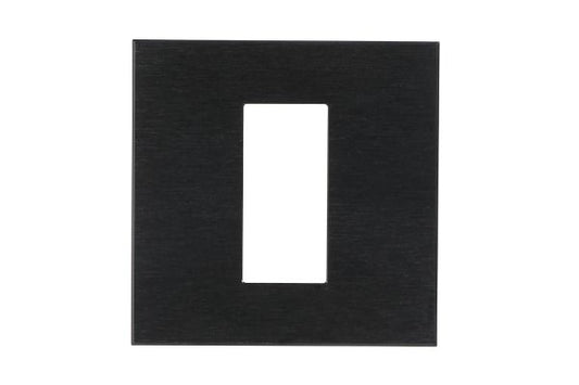 Havells Apogee 1M Metal Brushed Black Outer Plate ATAPSCBH01 | Real Metal Contemporary Design