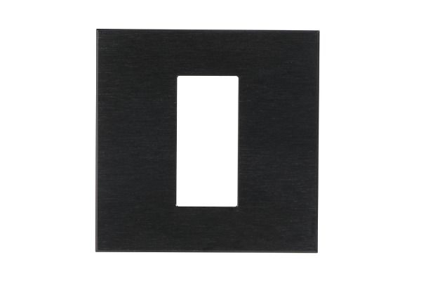 Havells Apogee 1M Metal Brushed Black Outer Plate ATAPSCBH01 | Real Metal Contemporary Design