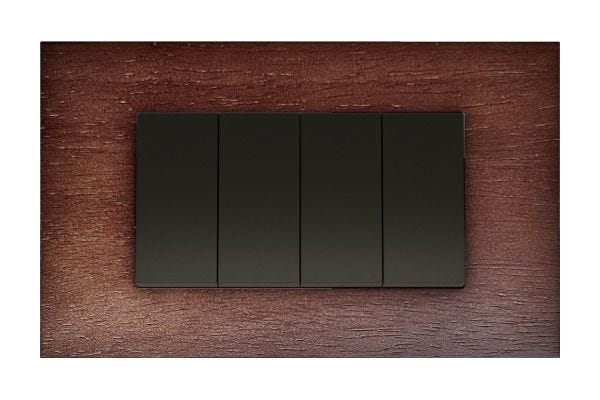 Havells Apogee 4M Wooden Teakwood Outer Plate ATAPSCWH04 | Real Wood Natural Finish