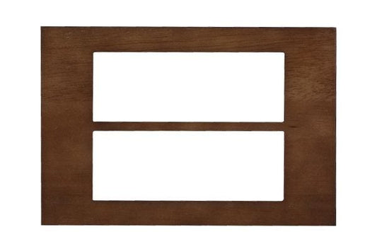 Havells Apogee Wooden Teakwood Outer Plate 12M ATAPSCWH12 | Real Wood Modular Plate with Natural Finish