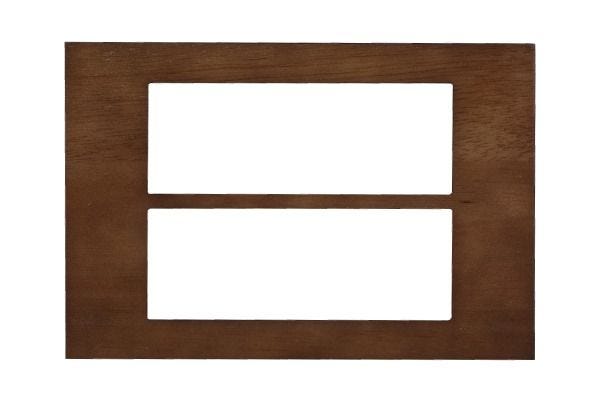Havells Apogee Wooden Teakwood Outer Plate 12M ATAPSCWH12 | Real Wood Modular Plate with Natural Finish