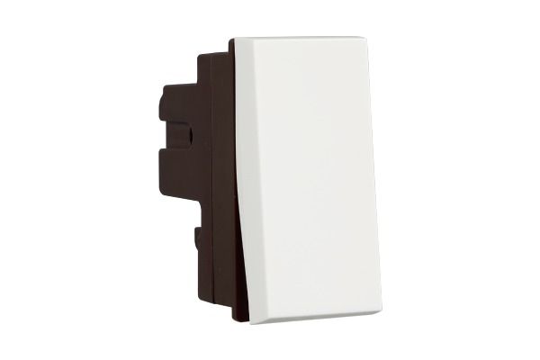 Havells Apogee 10AX One Way Switch ATASXXW101 | Fire Resistant Modular Switch with Smooth Low Noise Operation