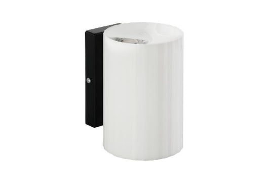 Havells Aura CYL Wall Light 1LS B22 White | Modern Cylindrical Decorative Wall Lighting