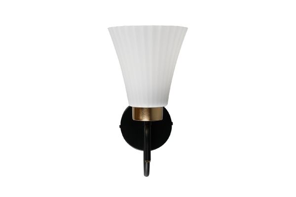 Havells Aura Wall Light 1LS Black B22 | Premium Decorative Wall Mounted Lighting