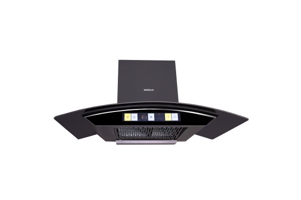 Havells Canis Neo 90 Curve Shape Filterless Autoclean Chimney GHKCNBTK0 | 1600 m³/h Suction with Gesture Control