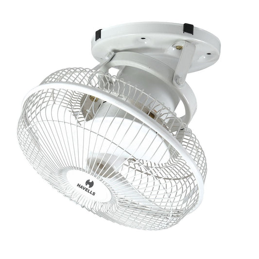 Havells Ciera High Speed Cabin Fan 300mm White | Copper Motor High Airflow Cooling