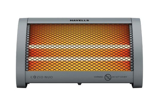 Havells Cozio Nuo Quartz Infrared Room Heater GHRGHFHE080 800W | Dual Heat Setting with Tip-Over Safety