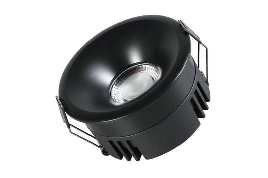 Havells Crysta Deco COB 7W 4000K Matt Black Recessed COB Light with Lens Based Optics