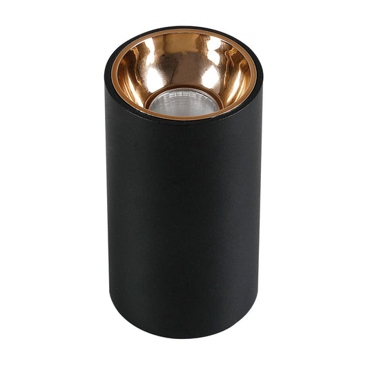 Havells Crysta Deco Surf COB 18W 3000K Gold Black | Surface Mounted Designer LED Spotlight