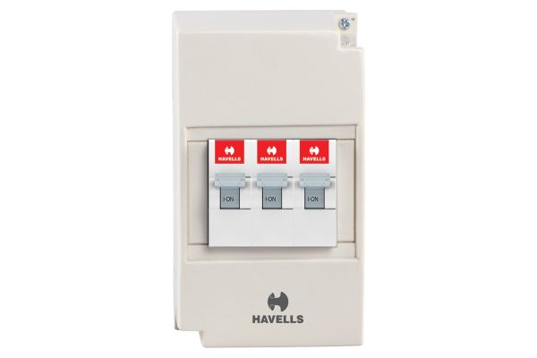 Havells MCB Enclosure Plastic 4 Pole DHDEPFP | DB Enclosure with DIN Rail