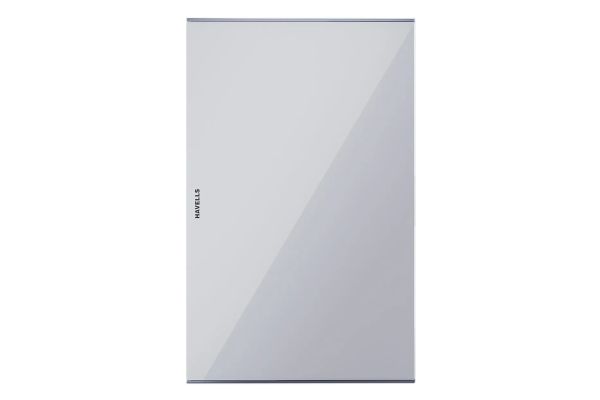 Havells KANCH Glass Door DB 4 Tier 56 Module DHDMTVXDXT14 | White Durable Glass Distribution Board