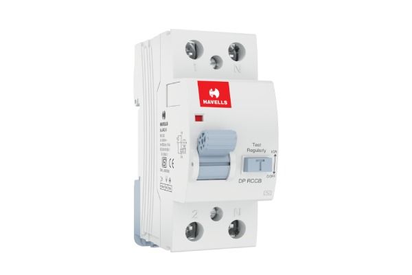 Havells DP RCCB EURO2 D7 100mA 63A DHRACMDF100063 | Double Pole Leakage Current Protection