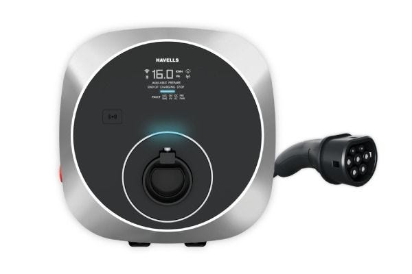 Havells MotrON GT 11kW AC EV Charger EHMVD011AA | Three Phase EVSE with Display, GSM, LAN & Wi-Fi