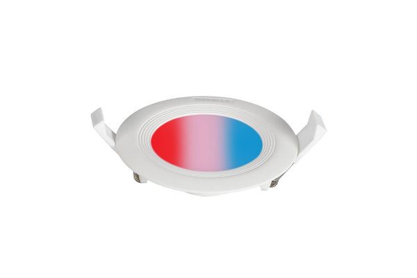 Havells Fazer Neo RBP LED Panel 6W Round | Red Blue Pink CCT Recessed Ceiling Light