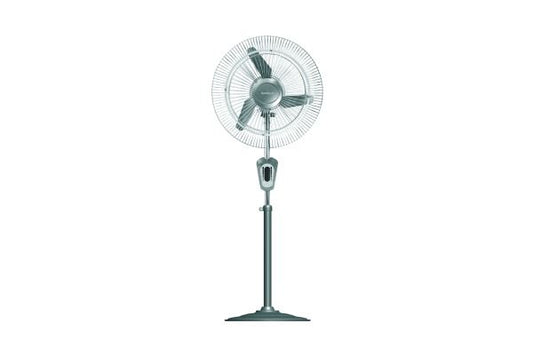 Havells Turbo Force AC Pedestal Fan 450mm Grey | WideVolt Copper Motor with High Air Delivery