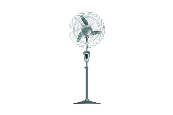 Havells Turbo Force AC Pedestal Fan 450mm Grey | WideVolt Copper Motor with High Air Delivery