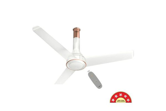Havells Crista BLDC+ Ceiling Fan 1200mm Pearl White | 5 Star Energy Saving Silent Ceiling Fan